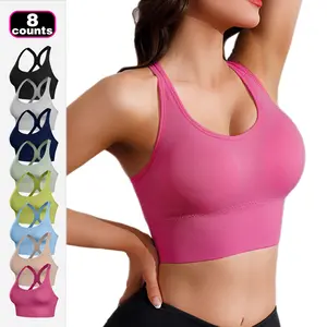 5 pieces women's bras breathable soft push-up gym fitness daily wear bras to prevent breast sagging high comfort bras