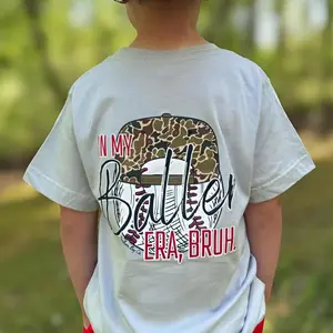 Baseball Baller Era Bruh Short Sleeve Boys Youth Shirt, graphic tees country boy clothes, boys clothing, southern youth boy clothes, kids clothing, Family shirt, summer outfit, gift for boy and girl