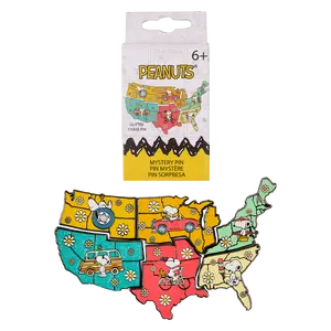 Peanuts Snoopy Road Trip Map Blind Box Pins