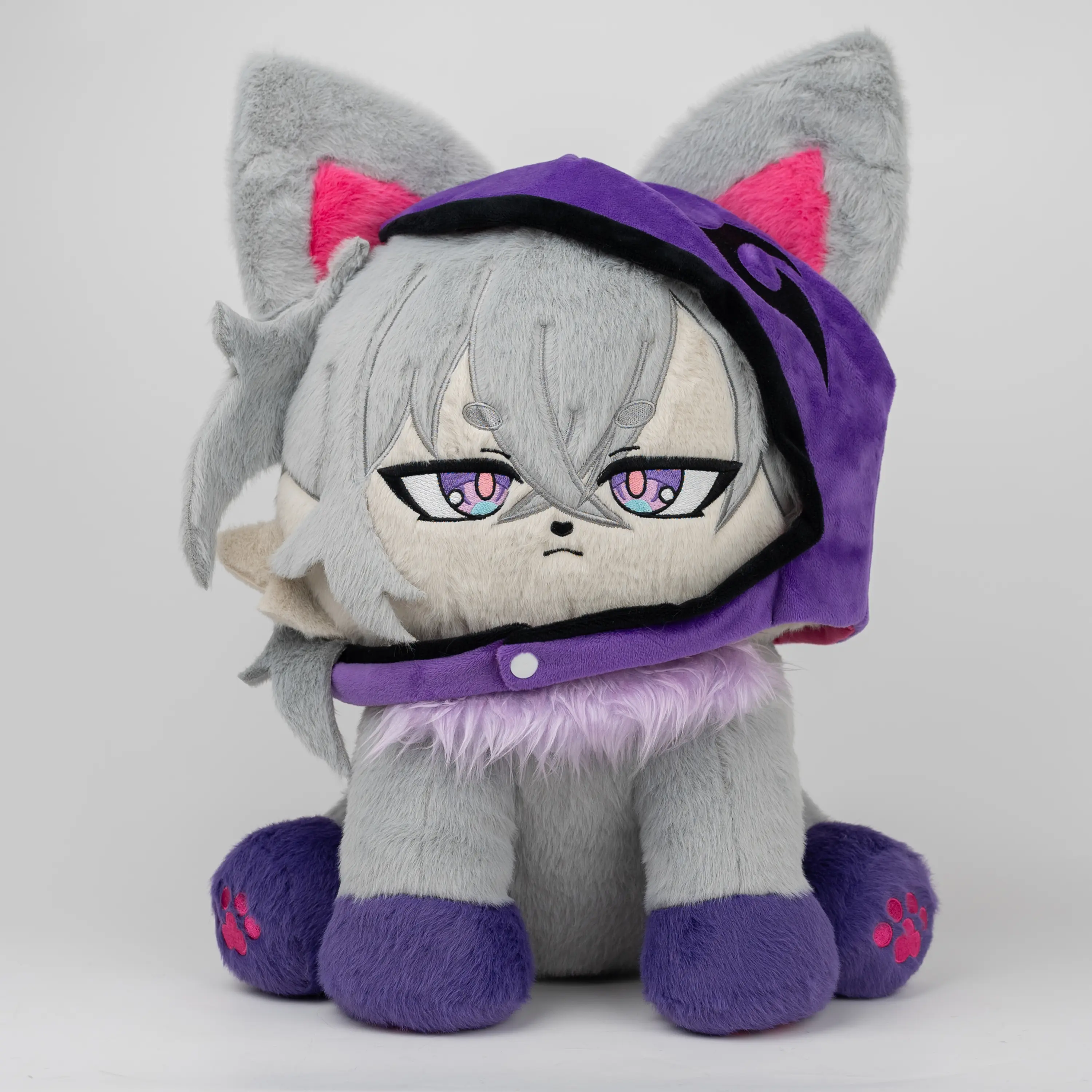 PLUSHSHOP 17in Cute Mozmeow Plushie Stuffed Toy, Clearance Item, Soft Cuddly Gift with Soft Fabric and Whimsical Look, Cuddly Stuffed Animal, Soft Stuffed Figure