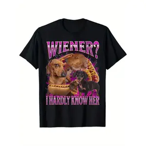 Wiener? I barely recognized her Interesting Aggressive Dachshund Bootleg T-Shirt
