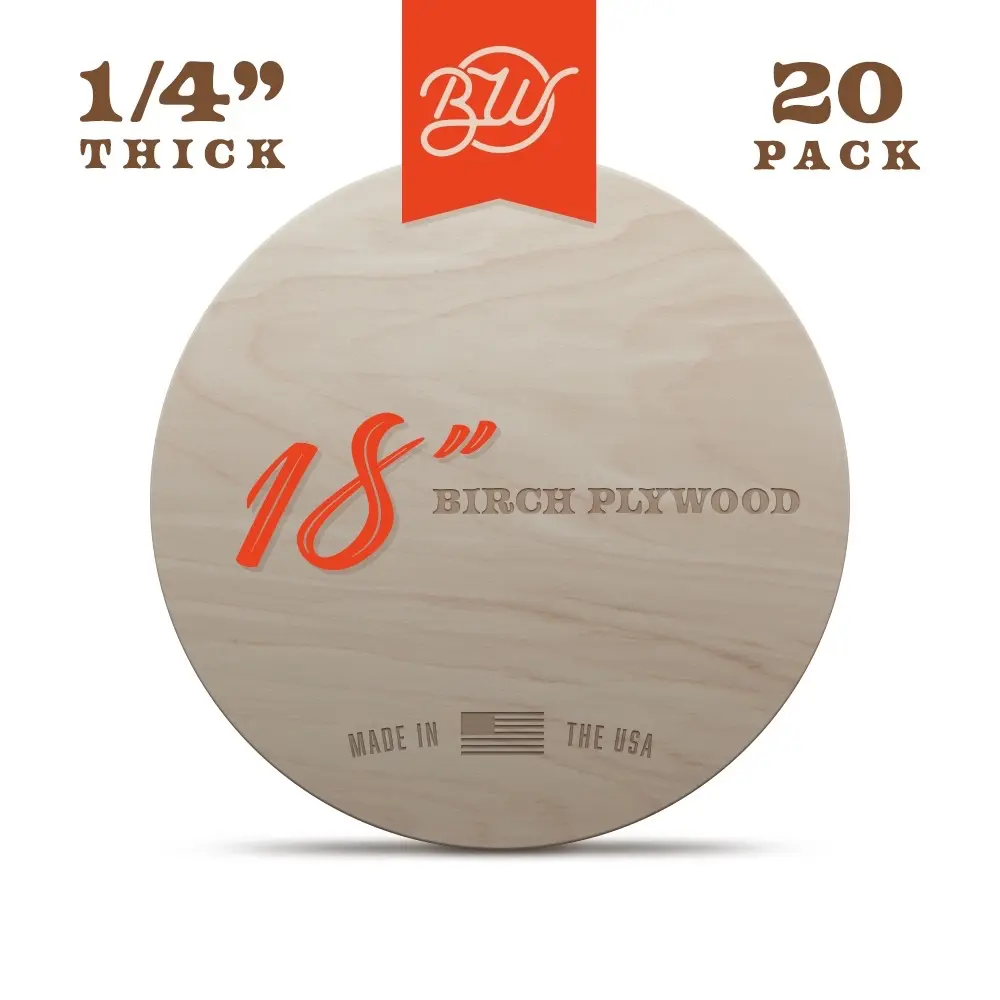 20 pack of 18inch BIRCH PLYWOOD ROUNDS 20 pack of 18inch BIRCH PLYWOOD ROUNDS