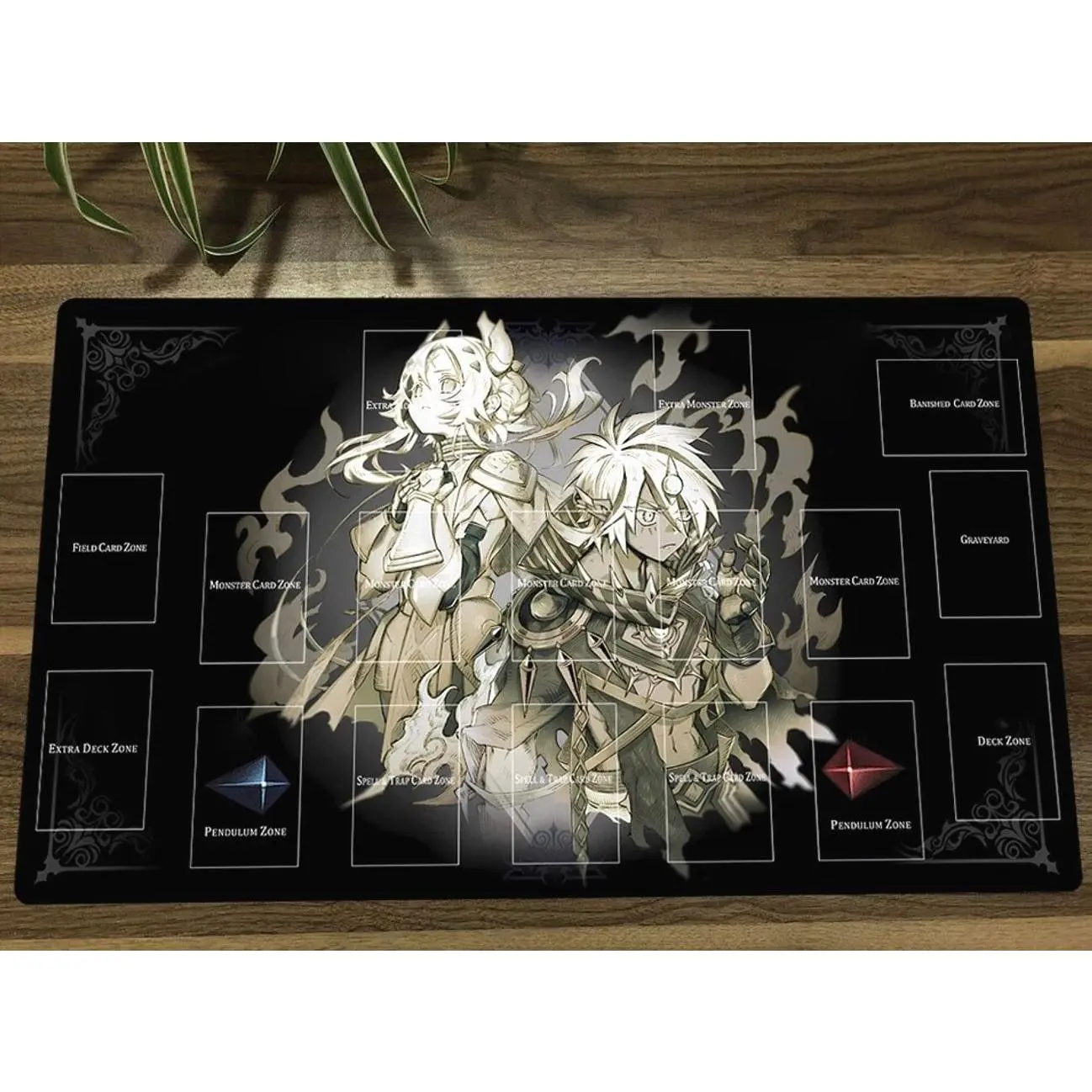 YuGiOh Playmat The Fallen and The Virtuous TCG CCG Mouse Pad Card Game Play Mat