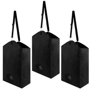 3 Counts Hay Bag Enduring Hay Feeder for Goat Easy to Hang Hay Feeder Bag with Adjustable Strap Portable Easy to Clean Hay Feeder Bag for Horses Donkeys Cows Alpacas Ostriches Other Animals