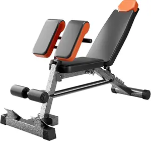 Roman Chair Hyperextension Bench  Adjustable  Extension Machine for Glutes, Hamstrings & Lower   Foldable Multi-Purpose Workout Equipment for  Gym