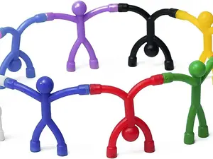 Classic Magnetic Toy Figures 10-Pack – Solid Colors, BPA-Free STEM Fidget Toy for Kids Ages 3–8, Travel & Classroom Play