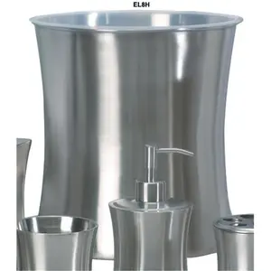 Tatara Group EL8H Elite Collection 11 Quart Wastebasket - Double Wall Stainless Finish