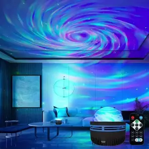 Tornado Effect Projection Night Light - Vortex shaped LED Desk Lamp, Color Changing Home Decoration, USB Powered, Perfect for Birthday and Christmas Gifts
