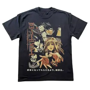 Soft Cotton Shirt Boot Death Note T-shirt, Vintage Graphic Shirt, Retro Y2k Outfits Tshirt Soft Cotton Comfortable Everyday Wear Casual Unisex Apparel S-4XL-5XL