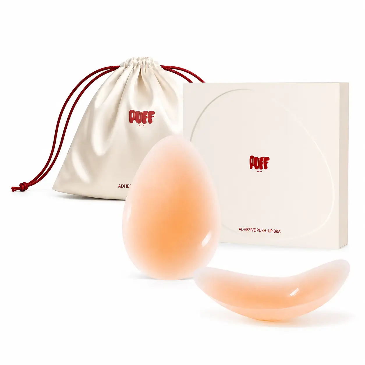 PUFF Lift Nip Covers, Teardrop Lift Silcone Pasties Women Adhesive Bras Reusable, for Strapless Backless