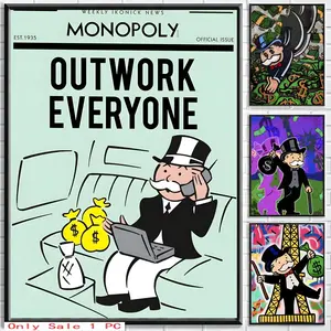 Poster Classic poster and wall art prints are suitable for living rooms, bedrooms,and home Alec Monopoly