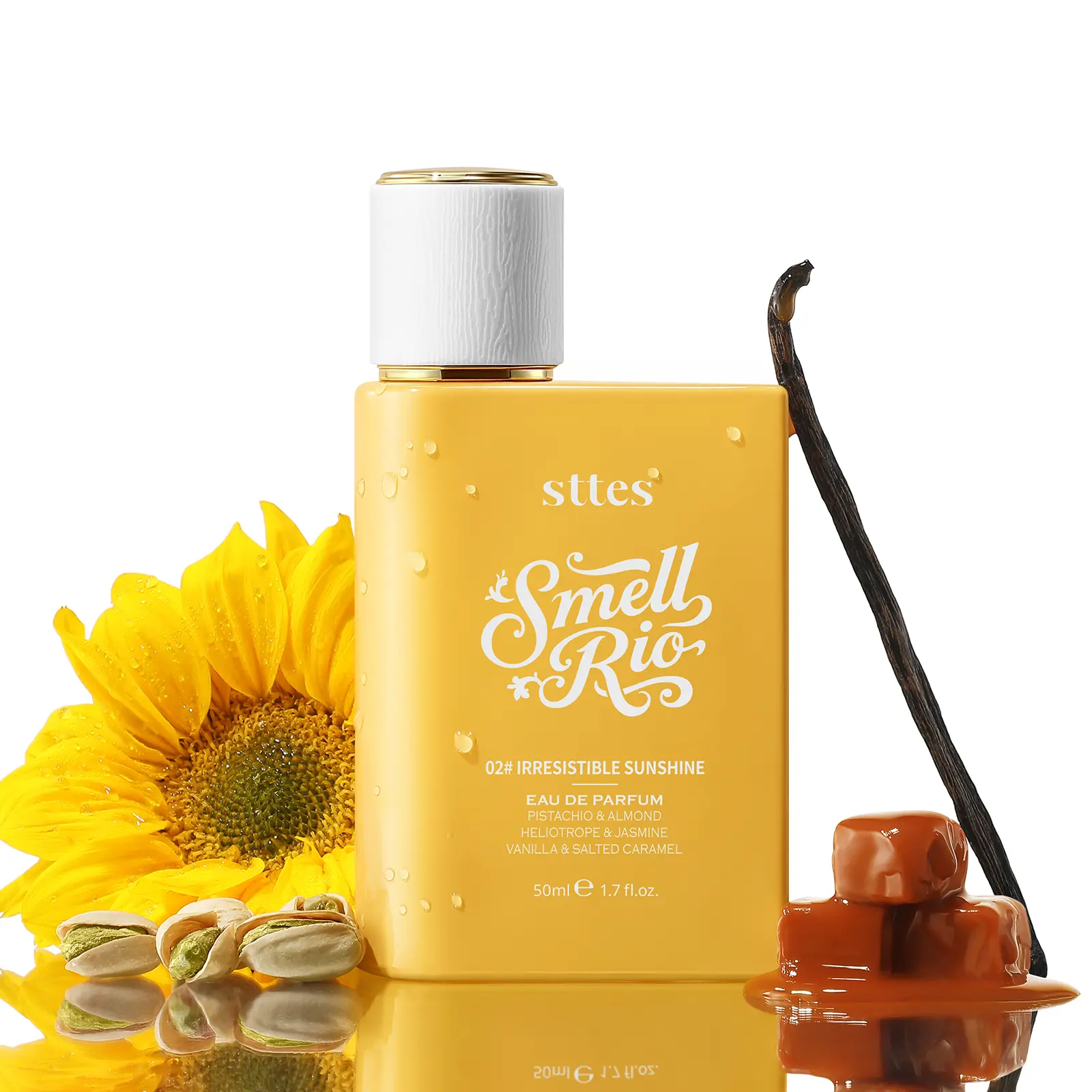 STTES 02# Perfume for Women – New Upgraded Edition of 602 – Long-Lasting Eau de Parfum – Pistachio, Salted Caramel & Creamy Vanilla Gourmand Fragrance – 50ml / 1.7 fl oz