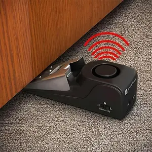 Mini Door Gap Alarm, Anti-Theft Alarm Door Stopper, Creative Door Stopper Alarm for Home Hotel, Practical Home Security Gadgets