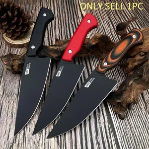 Three-color mini kitchen knife, fixed blade, straight handle design. Portable, high-quality knife with a 9Cr13Mov blade and G10 handle.