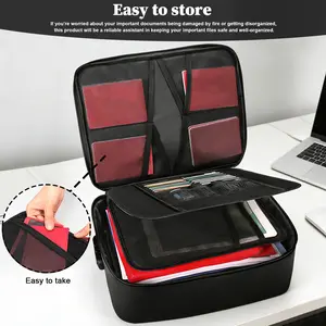 Large Fireproof File Bag, Suitable for Storing Valuable Office Documents And Materials, Safely Storing Briefcases, And High-Temperature Resistant Glass Fiber Fireproof Bag NEW
