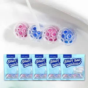 4-in-1 Rim Hanger Toilet Bowl Cleaners 4-Ball （home essentials）Hanging Toilet Ball for Effective Cleaning 5 Bags Total Toilet Hanging Basket outdoorfun