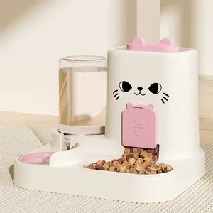 Automatic Pet Feeder and Water Dispenser Set, Dry Wet Food Separated Cat Bowl Dog Bowl, Drinking Water Bowl, Model Xinghao, No Ca Prop 65