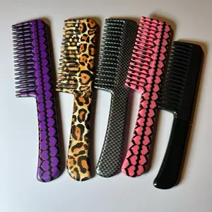 Discreet Comb Letter Opener with Colorful Print Design for Everyday Tasks and Minimalist Living Lightweight Durable Easy to Carry in Pocket or Purse