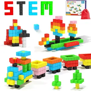 Mother Day Gift 40pcs Magnetic Blocks -Ideal Gifts for 3 4 5 6 Year Old,STEM Learning Toys for 3-5 Year Old Boys & Girls, Safe & Strong Building Blocks