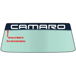Fits A CAMARO Vehicle Custom Windshield Banner Graphic Die Cut Decal - Vinyl Application Tool Included