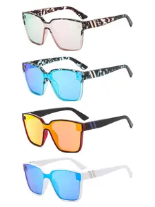 Unisex Stylish Trendy Tinted Lens Full Frames Sunglasses, Lightweight Durable Sunglasses, Outdoor Sports Driving Fishing Uv Protection Sunglasses, Fashion Accessories for Outdoor Activities