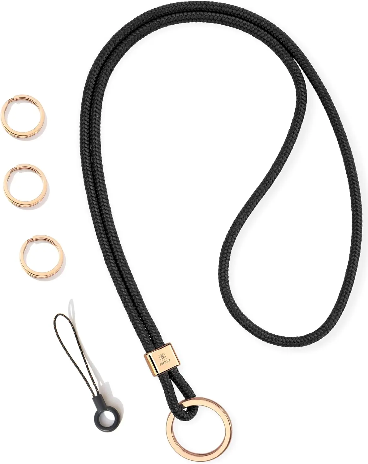 Unisex Keychain Holder Neck Lanyard Strap - Original Minimalist Design, Simple Loop for Everyday Key Use