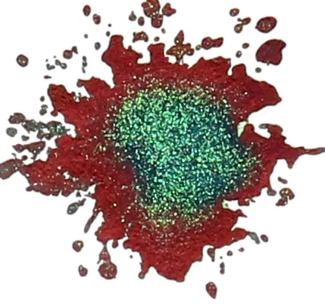 Diamine Best Wishes Chameleon Shimmer Fountain Pen Ink - Light-Dependent Color Changing, Sheen Effect, Very Dark Red at Higher Saturations, Dark Green at Lower Saturations, Ideal for Broader Nibs