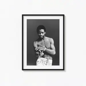 Al Green Black and White Wall Art, Album Cover Poster, Home Decor, Photography Prints, Soul Music Poster
