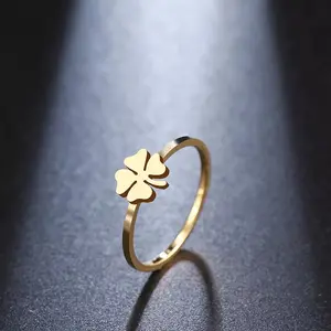 Elegant designer ring "Сlover"