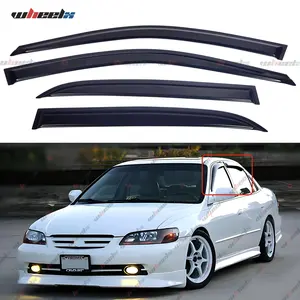 2003-2007 Honda Accord Sedan - 4-Pieces Acrylic Side Window Deflectors, Sun Shades & Visors , Scratch-Resistant, Easy-to-Install Car Exterior Auto Accessories