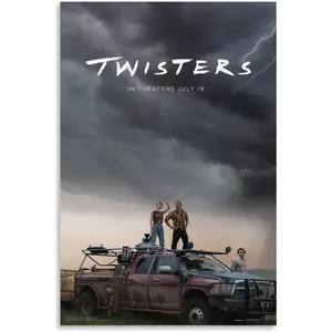 Twisters Movie Posters for Room Aesthetic Canvas Wall Art Decor 12x18inch(30x45cm)