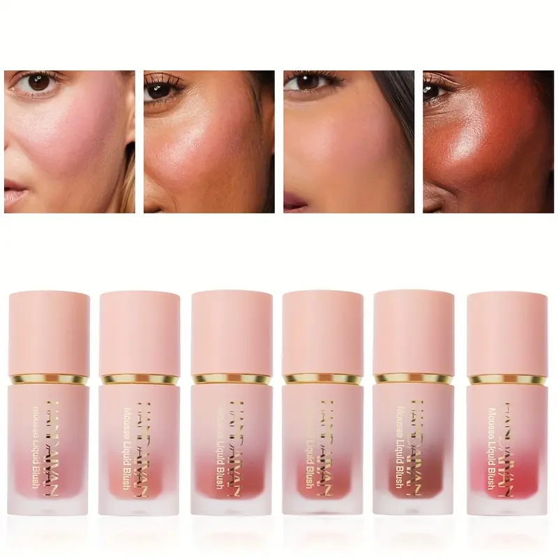 3 Color Blendable Liquid Blush makeup Set Long Lasting Lightweight Natural Flawless lip Cheek Tint Waterproof Sweatproof Non Fading Facial Suitable For Beginners Cosmetic