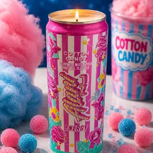 Alani Cotton Candy Repurposed Can Soy Candle