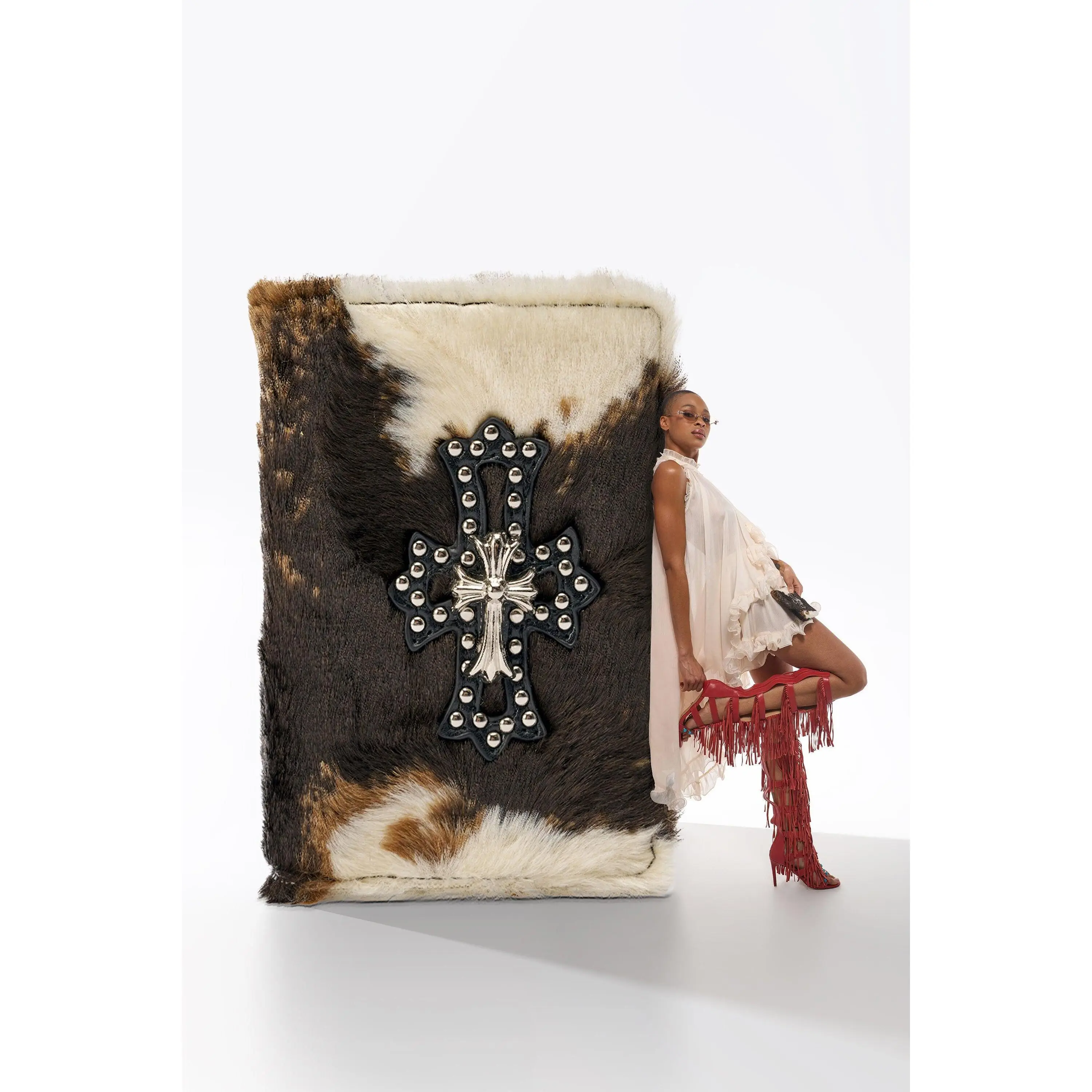 HIGH STANDARDS FAUX FUR PASSPORT COVER