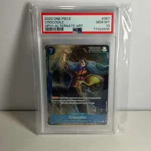 One Piece Crocodile OP01-067 Alternate Art PSA 10 Romance Dawn Super Rare