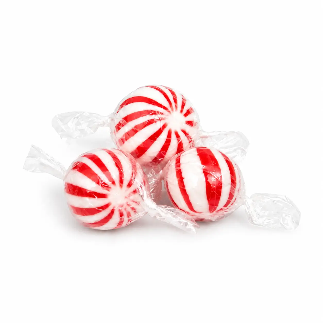 Peppermint Mint Balls Hard Candy Refreshing Wrapped Classic Mint Candy