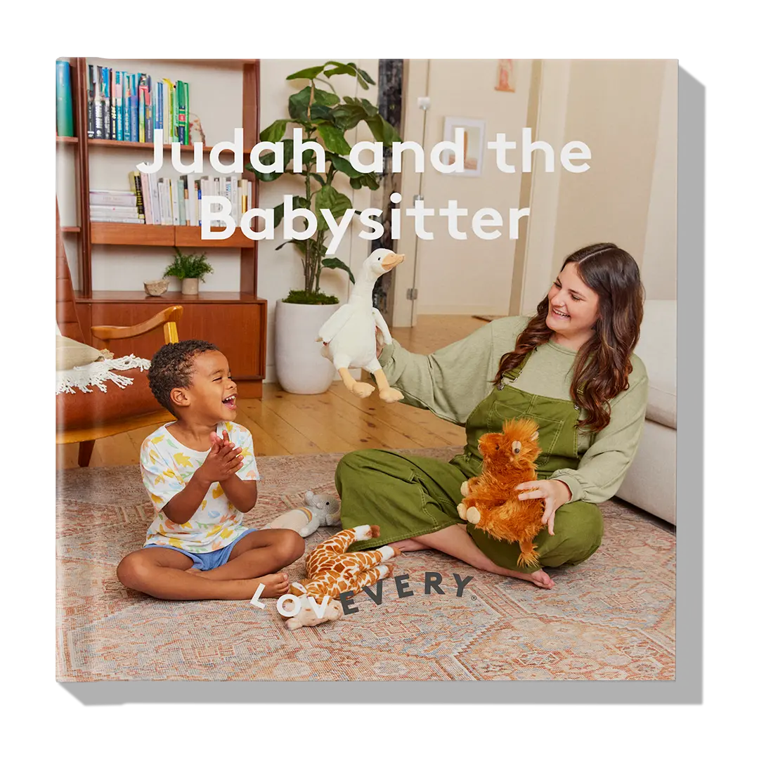 Lovevery 'Judah and the Babysitter' Book by Lovevery Parentingbook Modern Adaptability & Flexibility for Home Readers