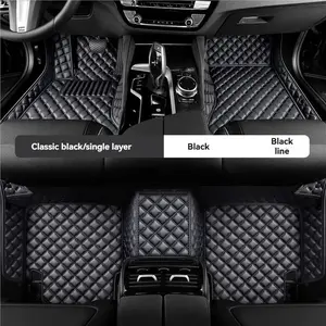 For 2016-2018 Volkswagen Passat Allroad Car Floor Mats / Interior Floor Mats Leather PU Material Waterproof / Stain-Resistant / Wear-Resistant Car Interior Accessory