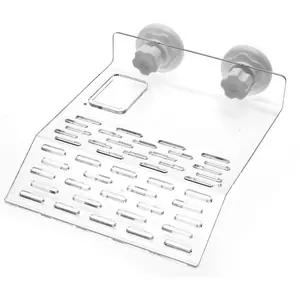 Large Size Acrylic Turtle Basking Platform, Fish Tank Aquarium Platform, Tortoise Resting Terrace with 3PCS Suction Cups Platform Suction Cup Mount