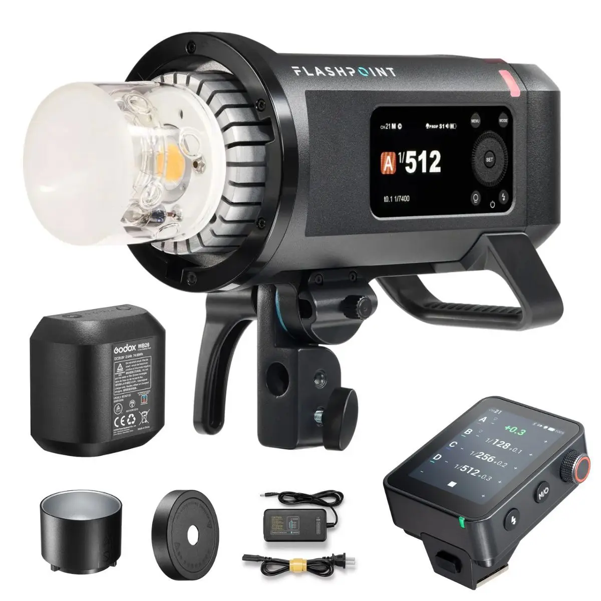 Flashpoint XPLOR 600 PRO II R2 TTL All-in-One Flash, w/Trigger for Canon