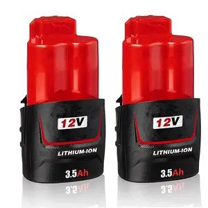 M12 3.5Ah Replacement Battery for Milwaukee 12V M12 Lithium Ion Battery Xc 48-11-2420 48-11-2440 48-11-2402 48-11-2411 48-11-2412 Cordlees Power Tools