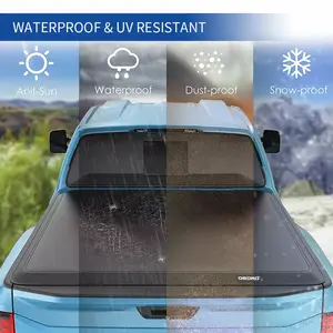 YITAMOTOR Soft Tri-fold Truck Bed Tonneau Cover Compatible with 1999-2024 Ford F250 F350 F-250 F-350 Superduty 6.8 ft Bed