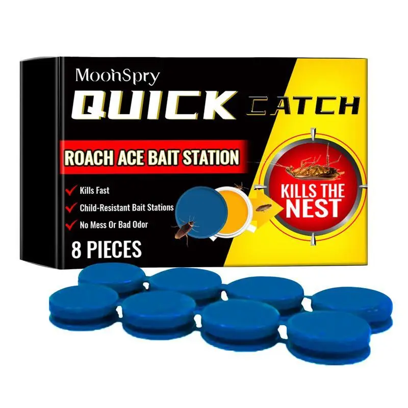 Indoor Pest Control Roach Repellent Kit - Powerful Gel Bait Exterminator, Microfiber Floor Mop with Microfiber Mop Pads, Area Repellent, Multi-Surface Bug Control, Long-Lasting Home Care Summer Essential, Home Supplies
