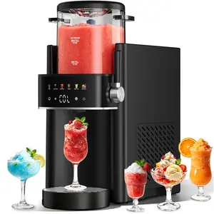【Deal】Slushie Machine with Self-Freezing, 3-in-1 Ice Cream Maker and Margarita Machine, No Ice Needed Rapid Chill Slushy Maker for Home, Parties, 6 preset mode，Frozen Drinks, Frappe, Smoothie, Automatic cleaning，Summer Essentials
