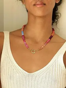 Bohemian Style Beaded Necklace, Colorful Bead Choker for Women and Girls, Fashion Jewelry Accessory, Exquisite Jewelry Gift, Perfect Birthday Gift