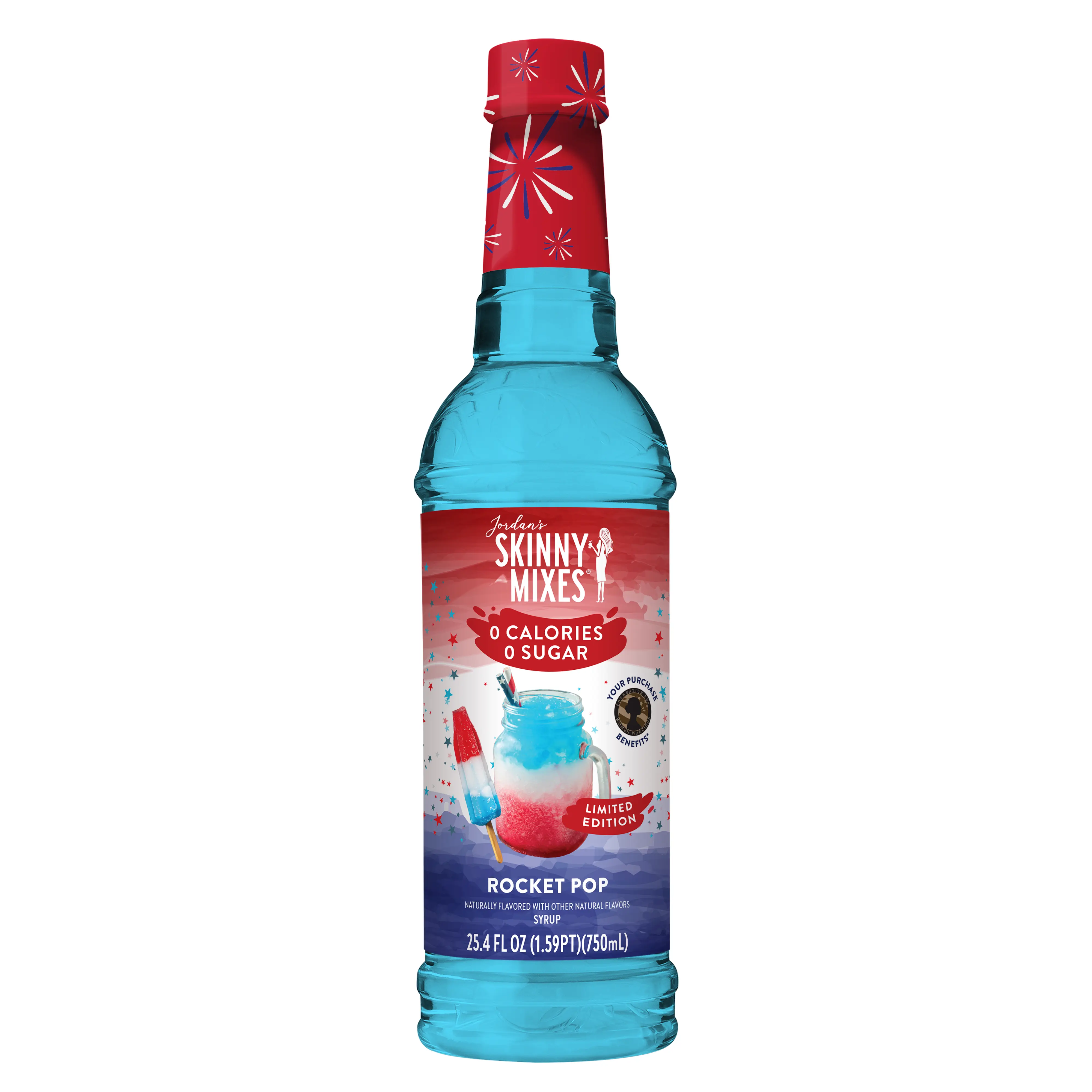Jordan's Skinny Mixes Sugar Free Rocket Pop Syrup