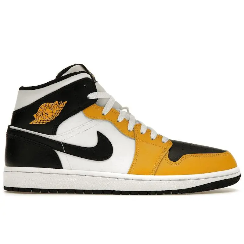 Jordan Men's 1 Mid Yellow Ochre Basketball Shoes, from StockX