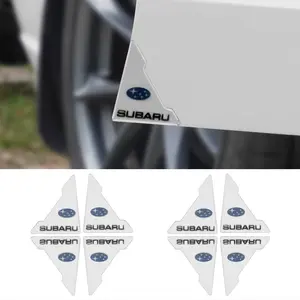 Car Bumper Stickers Customizable 3D Soft Silicone Anti-Collision Scratch-Resistant Waterproof Durable Self Adhesive Decorative Fit Subaru Models
