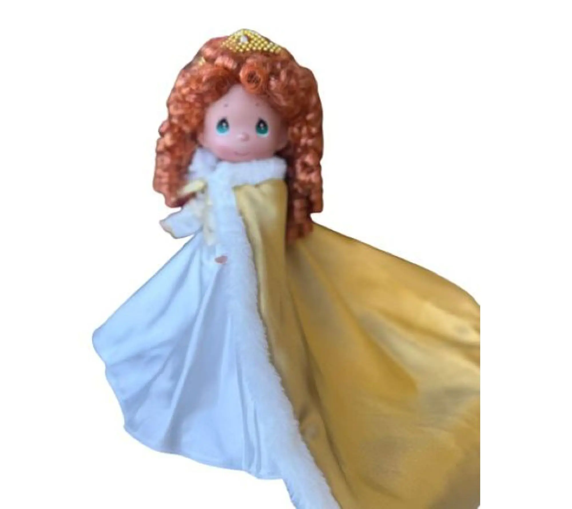 Precious Moments 12 inch Christmas Gold Elegance Merida Doll