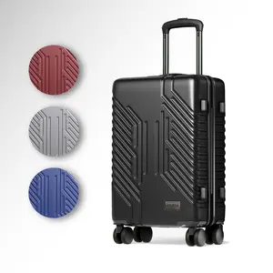 [Christmas Gift] PHI VILLA 20-inch Carry On Luggage Airline Approved - PC+ABS Lightweight Suitcase with Built-in TSA Lock，Hard-shell Durable Rolling Luggage with USB Port